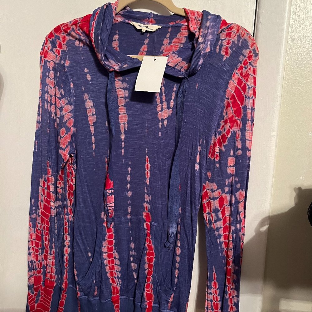 NWT ROCKS & INDIGO LONG SLEEVE LIGHT TOP SZ S